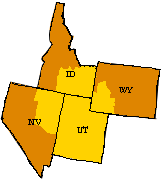 UPS Ground shipping map