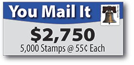 mailing with stamps