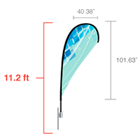 teardrop flag 11.2 foot