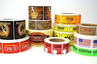 rectangular roll labels