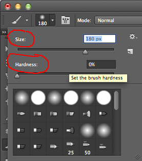 brush settings