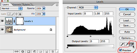 Adjustment Layer Selecting White Point