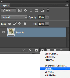 making an adjustment layer